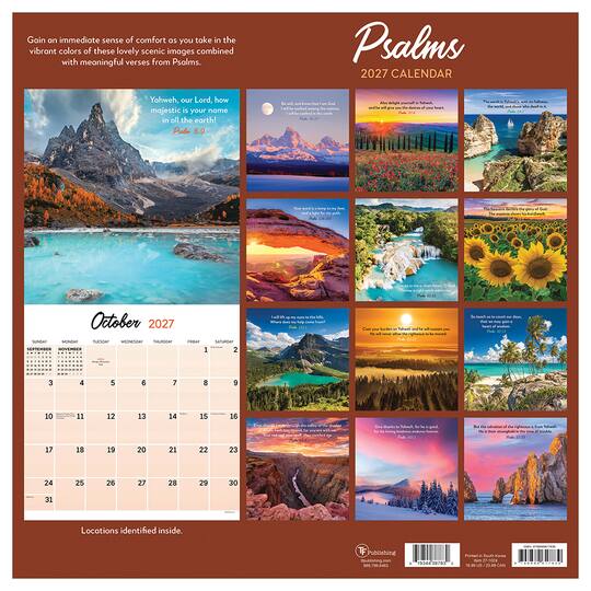 2027 Psalms Wall Calendar